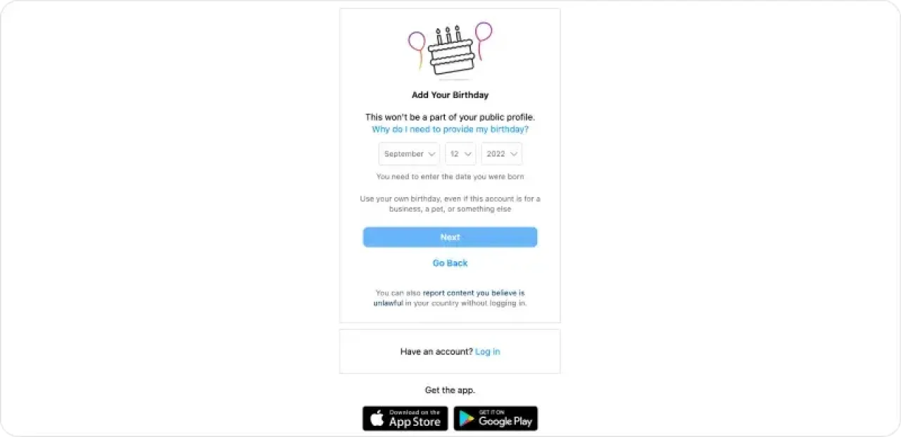 Setup Instagram Account 3