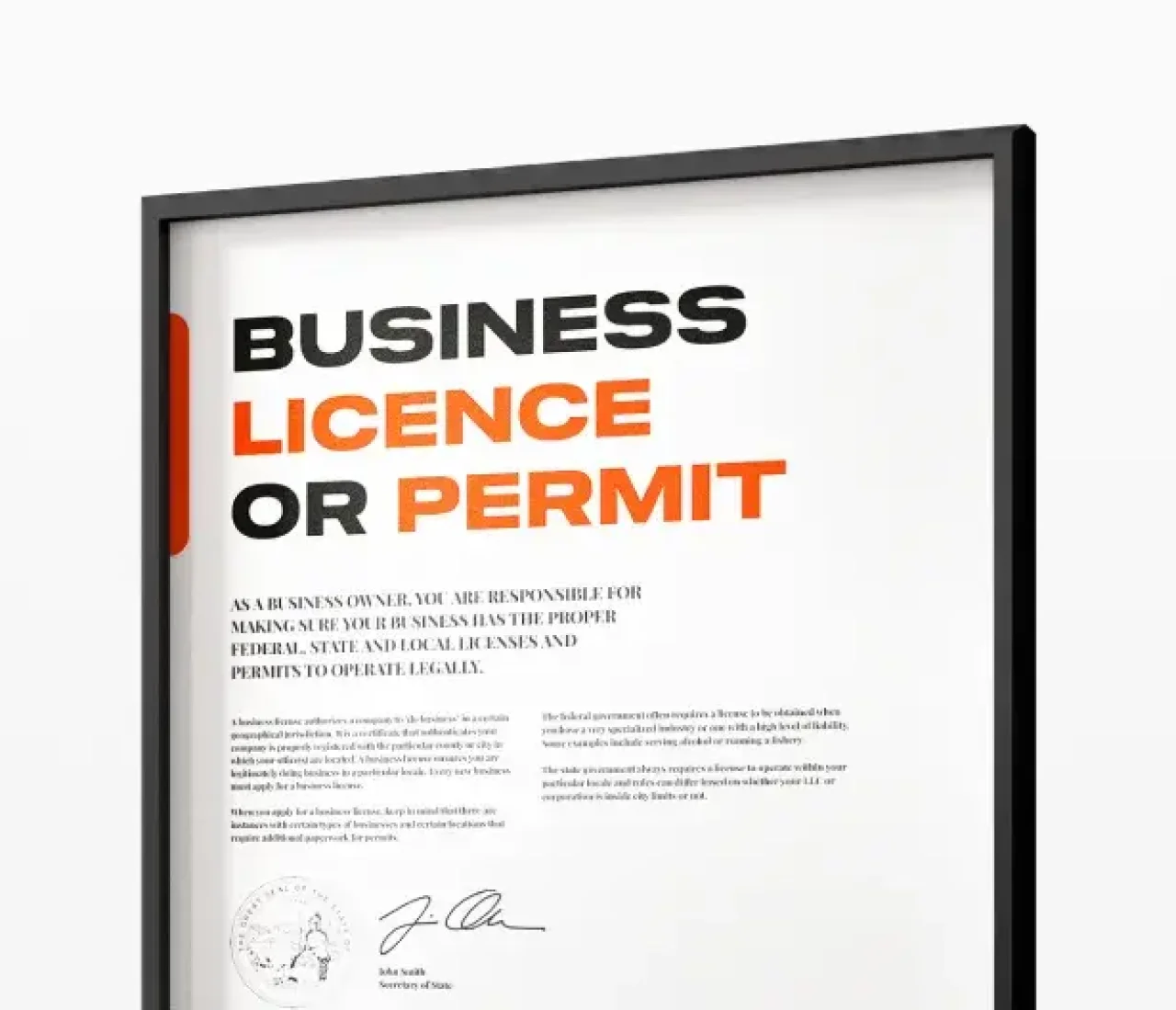 Compliance Business Licence Or Permit