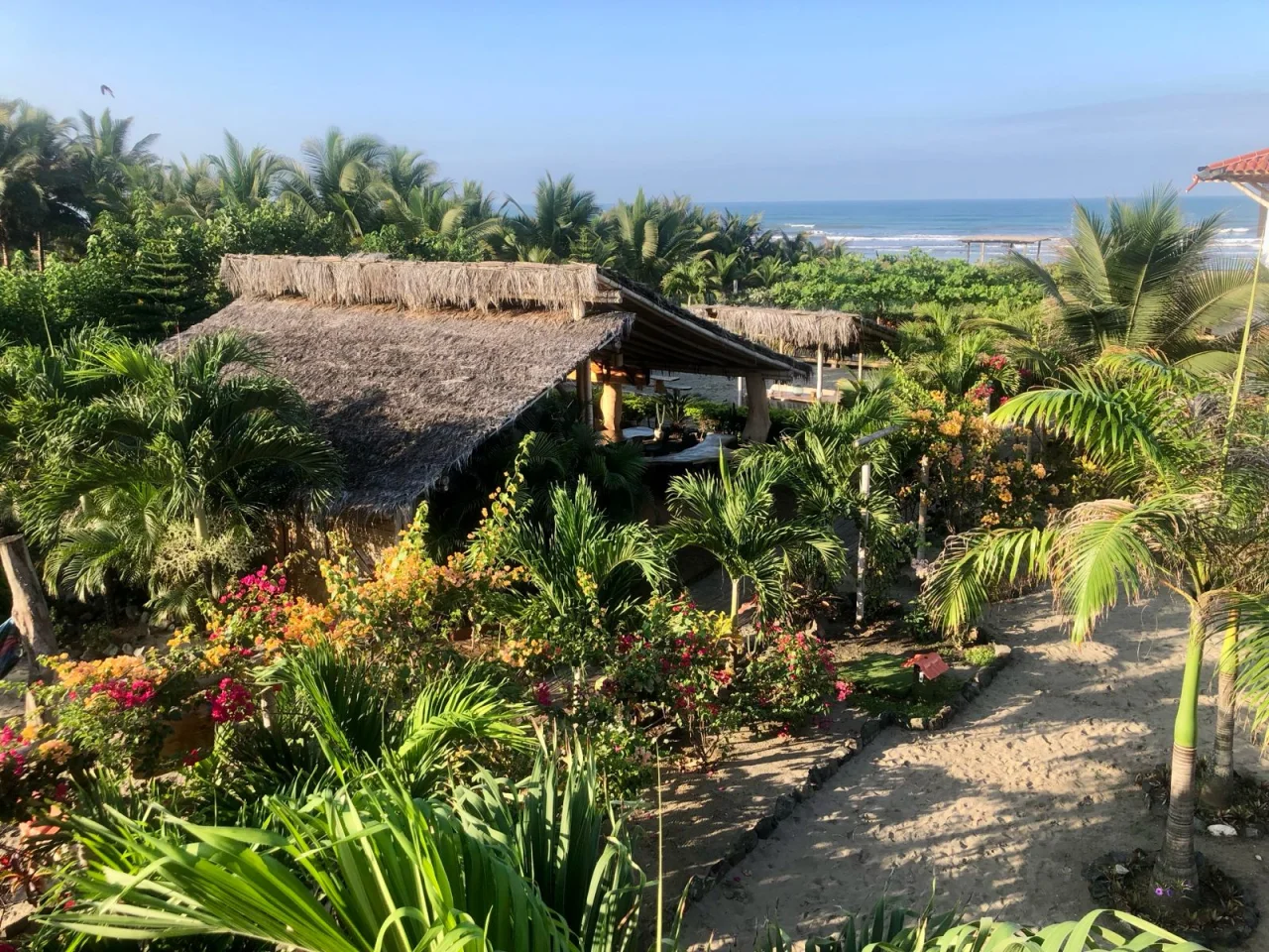 a hut by the shore in Ecuador