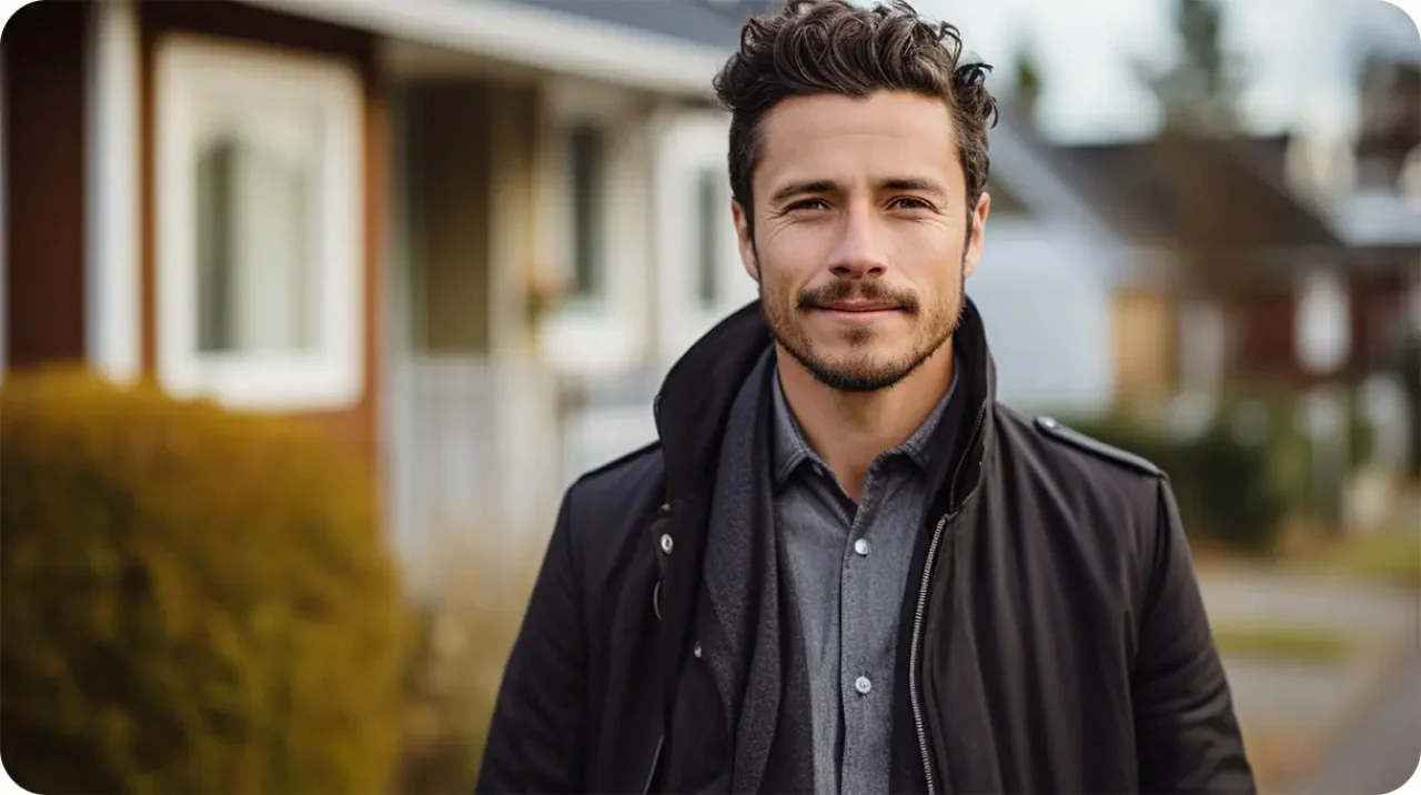 Man Smiling Wearing A Jacket