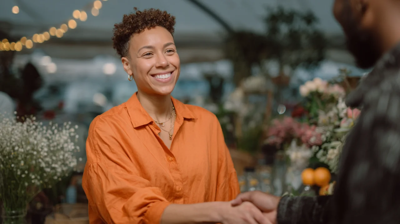 Small Business Owner Handshake