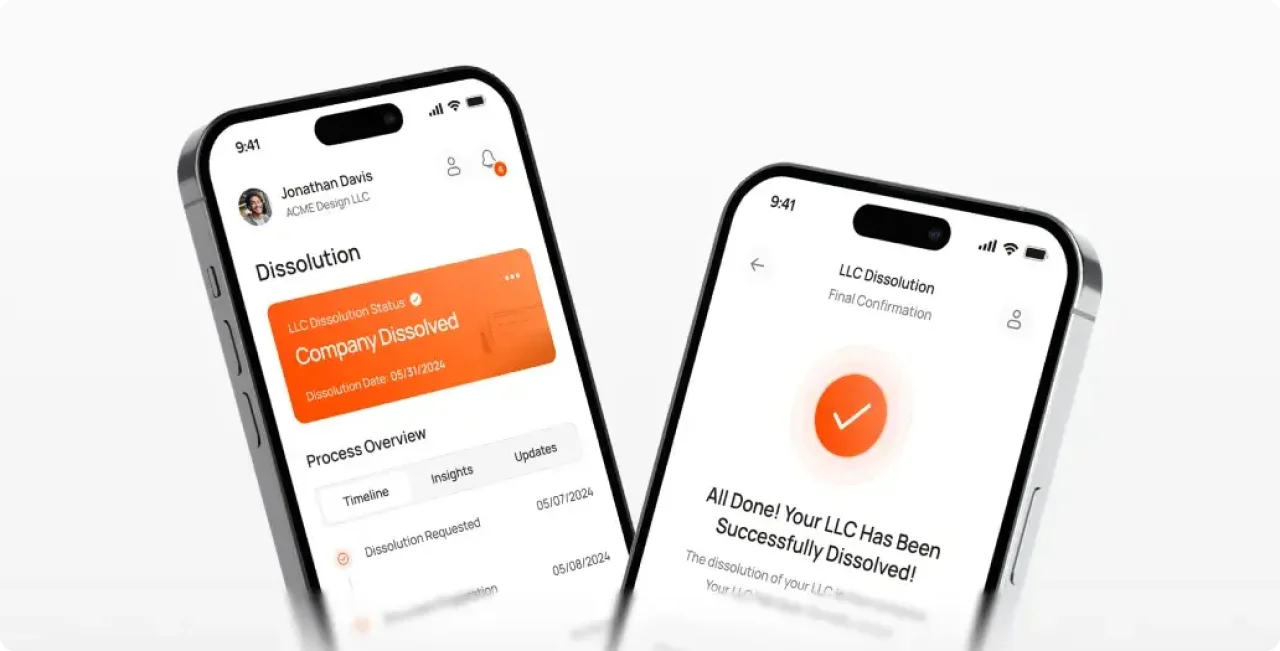 Dissolution Company Dissolved Two Phones