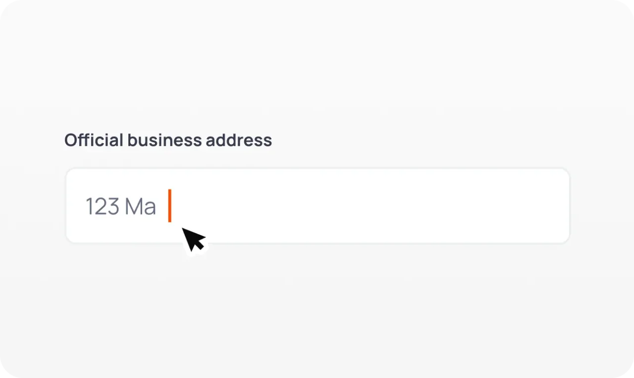 Official Business Address Faq Item