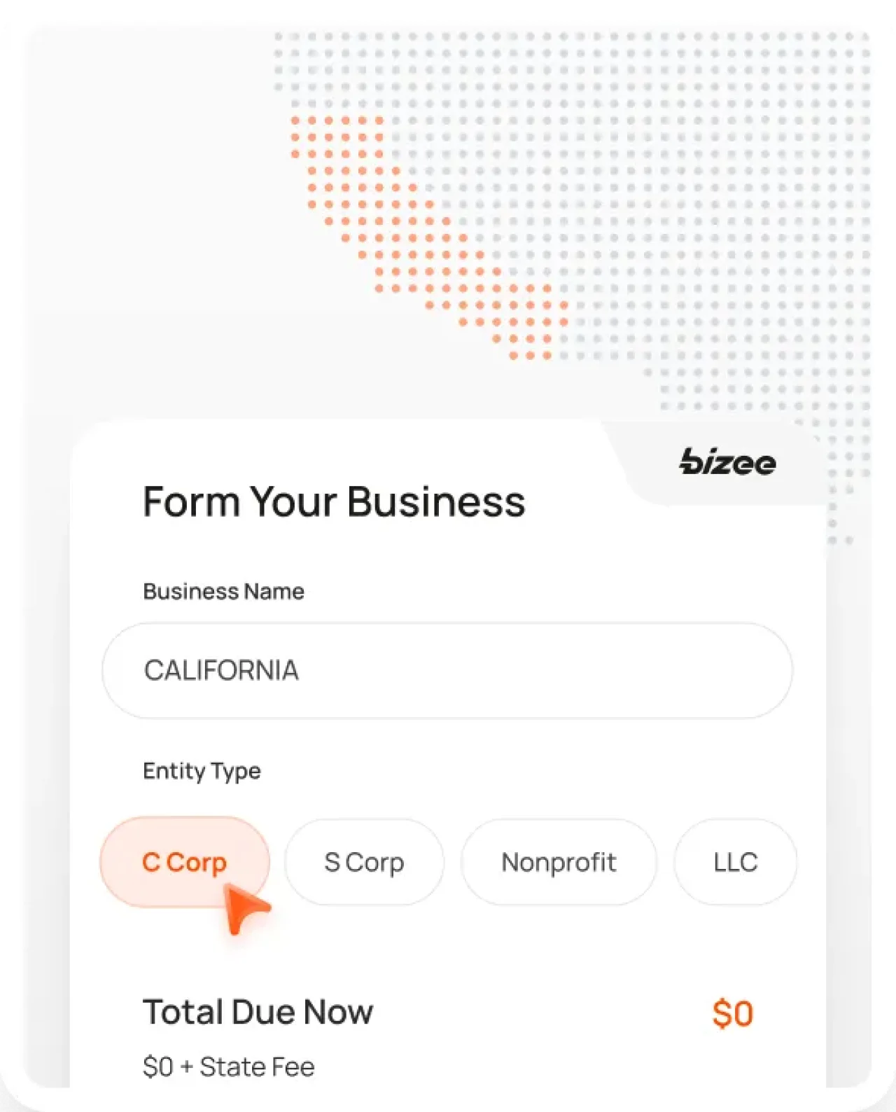 California Corp Map Mobile