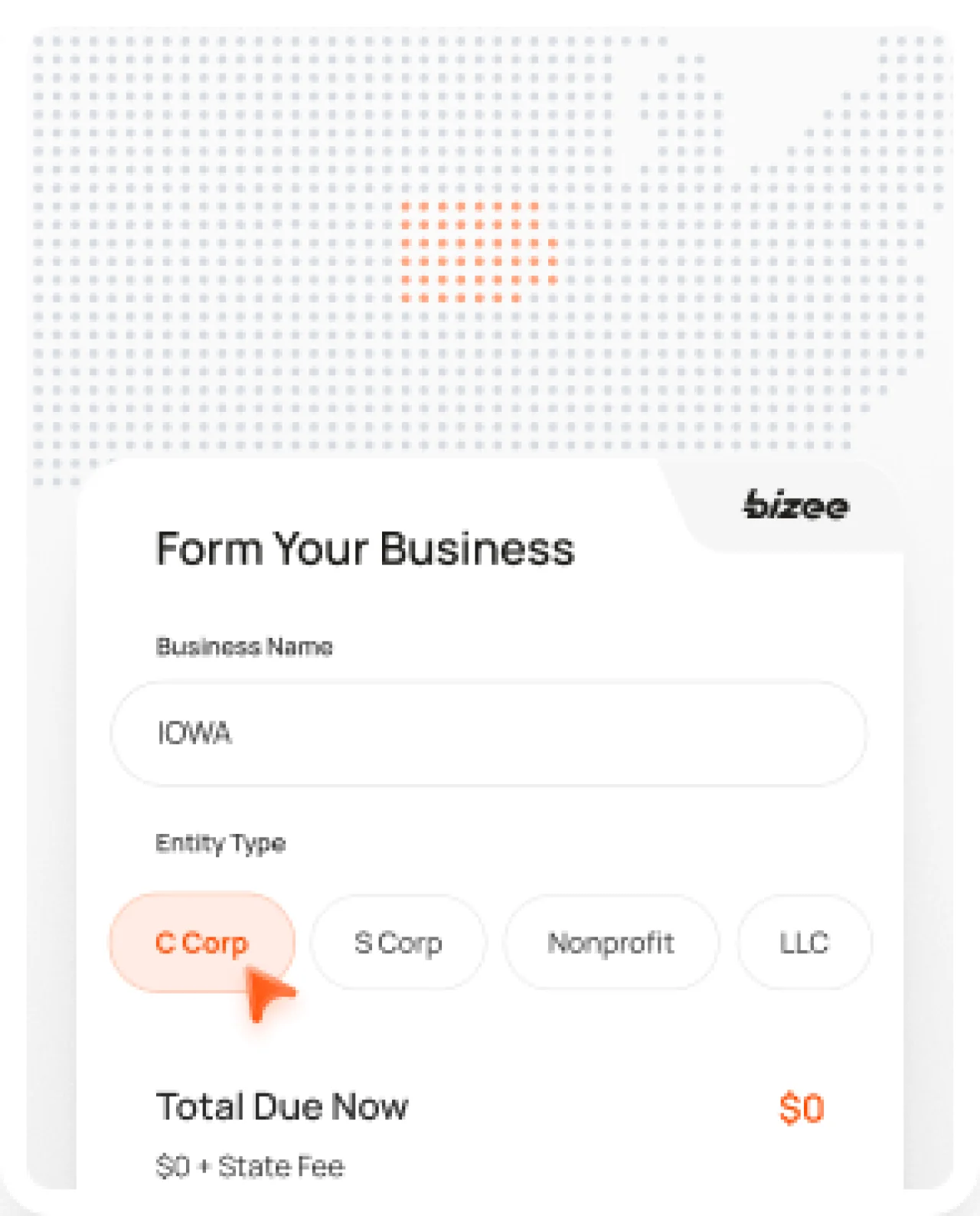 Iowa Corp Map Mobile